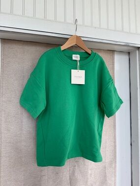 Fostered Collection Comfort Sweatshirt l Green Short Sleeve